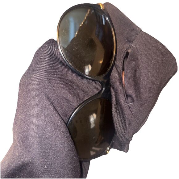 Gucci Crystal Bamboo Cat Eye Sunglasses Polarized Italy Black GG 3771 main image 5
